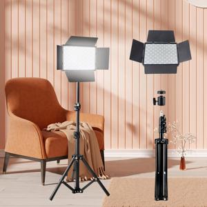TEMU 10인치 (섮 포함), 조절 가능한 삼각대 장착 (43인치 높이) - USB 전원 LED 링 라이트 (라이브 스트리밍, 게임, 셀카, 사진 스튜디오 조명용) - 휴대용 폰 스탠드, 배터리 불필요, 이상적인 크리스마스/생일 선물
