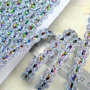 TEMU 3미터 선명한 스팽글 레이스 리본, DIY 공예용 레이스 원단, 홈 데코, 무대 공연, 파티 코스프레, 웨딩 의류, DIY 의류 재봉 액세서리용