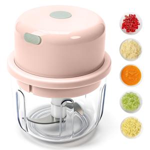 TEMU 450ml 충전식 휴대용 미니 푸드 프로세서, 전기 마늘 다지기 야채 다지기 믹서 (다지기, 분쇄, 다지기, 휘핑용)|마늘다지기