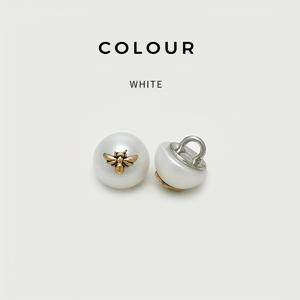 TEMU 10개 세트 작은 벌 모양 단추 - 블라우스, 스웨터, 코트용 합금 블랙 // DIY 의류 및 공예용 장식 벌 모양 단추, 소형 니트웨어 액세서리