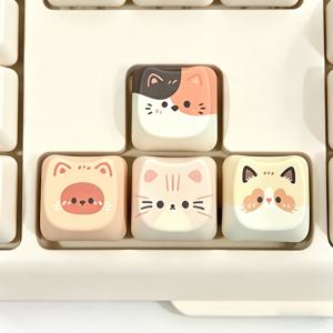 TEMU 고양이 키캡 4개 세트, 활용도 높고 사랑스러운 고양이 키캡