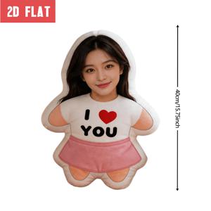 TEMU 사진/문구/사랑해요 얼굴 맞춤 제작 커스텀 쿠션 - 소파 및 침대용 대형 60cm 베개, 원하는 사진으로 재단하는 모양 액센트 베개, 커플, 배우자를 위한 특별한 선물, (손세탁 가능)