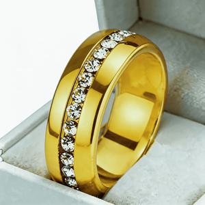 TEMU 6mm 너비 18K 골드 도금 절대 퇴색되지 않는 남녀공용 텅스텐 결혼반지, 우수한 품질, 광택 처리 및 내구성, 정교하고 고급스러움, 일상 사용 및 결혼식에 완벽, 발렌타인데이/기념일 선물을 위한 완벽한 선택