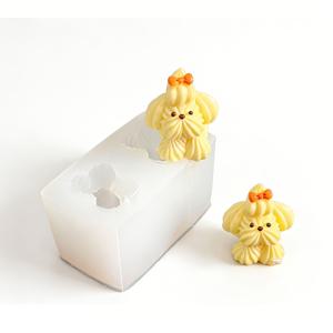 TEMU 수제 강아지 실리콘 몰드 레진 캐스팅 몰드 3D 강아지 펜던트 레진 액체 몰드