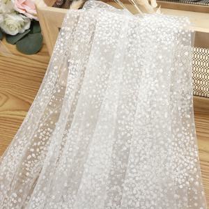 TEMU 프린트 튤 원단 1개, 작은 꽃무늬 프린트 원단, DIY 튜튜 스커트, 웨딩 장식, 파티 장식, 꽃무늬 포장지, 재봉용으로 완벽