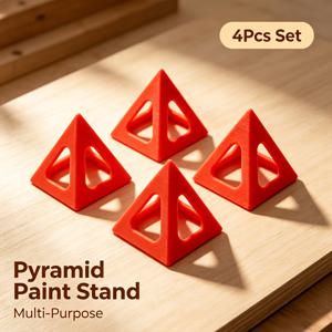 TEMU 페인트 스탠드 4개 (3cm) - 목공, 페인팅, 얼룩칠용 삼각 콘 라이저 - 가구 수리, DIY 공예용 지지대 블록 - 스프레이 용판 들어올림대