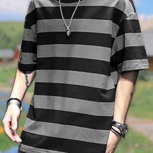 TEMU 프린트 디자인-텍스처 없는 패션 캐주얼 반팔 티셔츠 남성 여름 신상 라운드넥 풀오버 남성 루즈핏 세탁기 사용 가능 기본 스타일 운동 패턴 티셔츠 데일리 웨어 멀티 컨트리 멀티 에스닉 데일리 운동 웨어 완벽한 선택