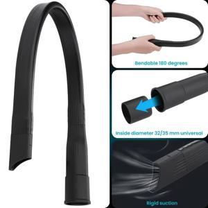 TEMU 32mm ~ 35mm 호스 어댑터 롱 플랫 틈새 청소기용 흡입 노즐 헤드 가정용 청소 교체 도구