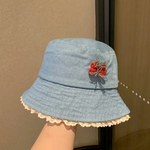 TEMU 레이스 엣지 워싱 버킷햇 동대문 봄/여름 다용도 페이스 버킷 어부 모자 트렌디