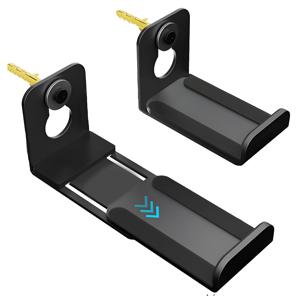 TEMU Samsung, Bose, Vizio, LG, Sony, JBL, Sonos 등에 적합한 사운드바 벽걸이 브래킷 - TV 밑 사운드바 마운트, 최대 33lbs 하중, 깊이 조절 가능 3.6