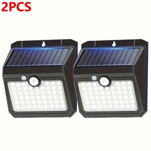 TEMU 51LED 태양광 벽등 - 야외 스포츠 센서, 3가지 모드, IP65, 무선, 차가운 백색, 정원, 울타리, 마당, 차고, 크리스마스, 할로윈, 아버지의 날 선물용으로 이상적, 야외 조명 - 모던 벽등 - 태양광 충전등