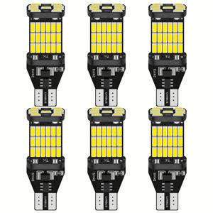 TEMU 6개입 초고휘도 1200LM T15 LED 후진등 전구, 차량 후진등용 초고휘도 화이트 LED 전구 912 921 T15 W16, 배터리 없음