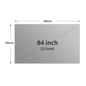 TEMU 영화 메탈 반사 스크린 가정 사무실 반사 스크린 야외 HD 영화 프레임 천 소재 펀칭 불필요 HD 스크린