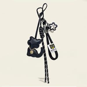 TEMU 고양이 열쇠고리 가방 펜던트 로프 포함, 데일리 패셔너블 키링, 벨 펜던트, 커플 가방 액세서리, 여자친구와 딸을 위한 완벽한 선물, DIY 지갑 만들기