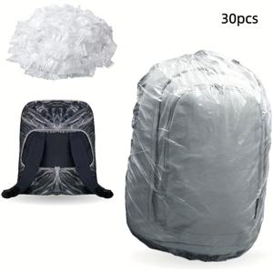 TEMU 30개 야외 백팩 우산 커버, 일회용 경량 가방 커버, 탄성 드로스트링으로 간편하게 휴대 가능