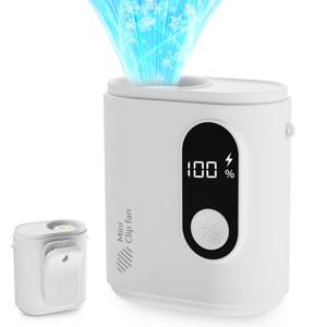 TEMU USB 미니 휴대용 선풍기, 휴대용 핸드헬드 팬, 클립형 미니 팬, 공기 순환기, 여름 냉방 팬, 캠핑, 하이킹, 낚시에 적합, 조절 가능한 풍속, 허리/우산에 클립 가능|서큘레이터선풍기