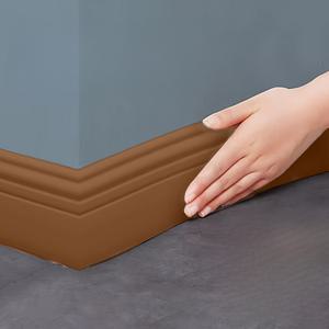 TEMU 붙이기 쉬운 유연한 스커트 트림 - 9.8cm x 200cm 자체 접착식 베이스보드 몰딩, 홈 데코용 방충 벽 테두리 스트립