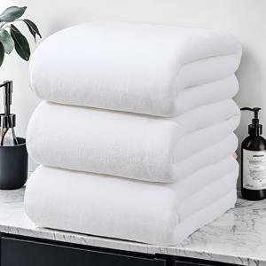 TEMU 3개 초극세사 코랄 목욕 타월 세트, 3개 70 X 140Cm 목욕 타월, 빠른 건조, 빠른 흡수, 가벼움, 가정, 호텔 및 스파, 야외 피트니스, 캠핑 타월 목욕 타월 세트 크리스마스 선물, 85% 폴리에스터, 15% 폴리아미드