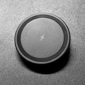 TEMU 무선 마그네틱 휴대폰 충전기, 15W 고속 충전기, 무선 충전 , 무선 충전 패드, Magsafe 호환, Apple iPhone 12/13/14/15/16 시리즈 (충전 케이블 포함), 블랙 앤 화이트, 마그네틱 안정화