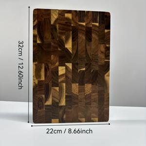 TEMU MIYORK 업그레이드된 대형 도마 1개. 고품질 나무 도마. 내구성 있는 나무 블록. 고기, 치즈, 빵, 채소, 과일용. 이상적인 주방용품. 가족 및 기숙사를 위한 이상적인 선물.