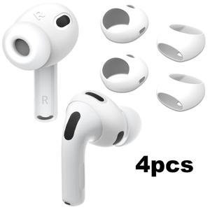TEMU Airpods Pro 3용 초박형 실리콘 이어팁 커버 4개입 | 케이스 호환, 미끄럼 방지 및 스크래치 방지 | 안전한 착용감과 편안한 착용을 위한 부드러운 이어폰 캡