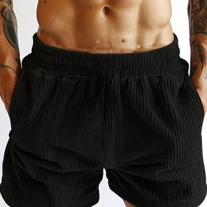TEMU 남성용 빈티지 코듀로이 반바지 캐주얼 운동복 팬츠 다용도 스트리트웨어 트렌디 삼분의 일 반바지|짐웨어