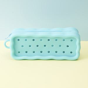 TEMU 여성용 귀여운 단색 천공 수납 파우치, 캔디 컬러 동전 지갑, 미술 공예품, 화장품 가방, 해변 및 수영장용 데일리 필수품에 적합