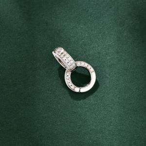 TEMU 1개 은색 범용 걸쇠 헤드, 다용도 범용 체인 목걸이 펜던트 사용, 펜던트 걸쇠 아게이트 클립 수제 주얼리 재료, 주얼리 제작