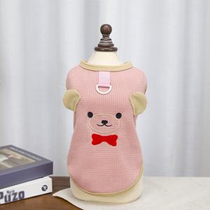 TEMU 애완동물 옷 신상 봄 여름 고양이 옷 강아지 만화 조끼 애니메이션 강아지 조끼 끈 버클 편리한 외출 조끼