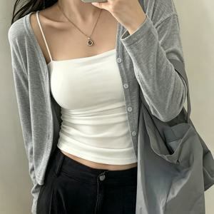 TEMU 부드러운 기질의 가디건 숄 코트 봄 여름 가을 트렌치 망토 탑