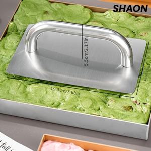 TEMU SHAON 눈꽃 크리스피 당근 가죽 젤라틴 케이크 플랫 플레이트, 케이크 플랫 플레이트, 토핑 커팅 플레이트, 베이킹 도구, 햄버거 고기 누름 플레이트