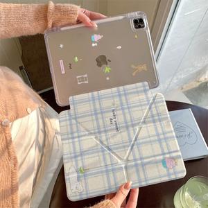 TEMU 삼성 갤럭시 탭 S10, S7+, S8+, S9, S9 FE, S10+, 탭 S6 라이트, 탭 A7, A8, A9+ 용 신선하고 스타일리시한 플로럴 케이스