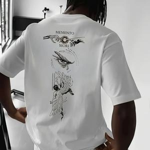 TEMU 남성 패션 핫 스탬핑 프린트 티셔츠 특수 프린트 남성 패션 여름 반팔 스포츠 티셔츠, 편안하고 다재다능함