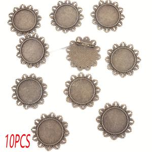 TEMU 고대 로마 합금 브로치 10세트, DIY 브로치 액세서리용 공예 재료, 어머니의 날, 크리스마스, 밸런타인데이, 새해 및 기타 휴일 선물용