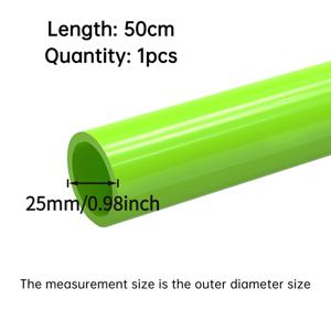 TEMU 1개 50Cm/1M 길이 녹색 PVC 튜브 어항 물고기 탱크 플라스틱 물 파이프 외경 20-50mm