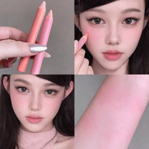 TEMU HELLO YA 듀얼 엔드 애교살 펜 쉐딩 겸용 자연 핑크 톤 메이크업 초보자용