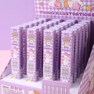 TEMU 랜덤 스타일 24개 귀여운 고양이 테마 블라인드 박스 스케일링 펜 (메탈 펜 클립 포함), 0.5mm 블랙 ST 헤드, 속건성, 휴대용 사무실 및 학교 저널링 학습용, 완벽한 파티 답례품 선물