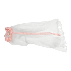 TEMU 리본 장식 핑크색 파이핑 모기장, 침대 캐노피, 개구부가 있는 돔형 캐노피, 여름용 모기 및 곤충 방지 커버. 모기장 단품