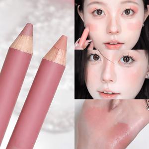 TEMU HELLO YA 듀얼 엔드 애교살 펜 쉐딩 겸용 피치 오렌지 톤 생기 있는 아이 메이크업