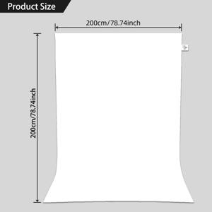 TEMU 고품질 200 * 200cm/78.7 * 78.7인치 접이식 패브릭, 4가지 색상, 세척 쉬움, 사진 촬영, 웨딩, 가족 모임 등에 완벽, 실내외 장식용