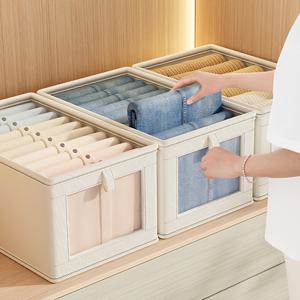 TEMU 3개 묶음 대용량 접이식 수납 상자, 플립 손잡이가 있는 접이식 패브릭 수납 상자, 옷장, 침실, 기숙사 옷장 공간, 침대 밑 및 소파 밑, 침대 밑 수납, 침대 밑 수납에 적합