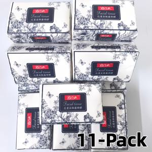 TEMU 11팩 총 2750매 초극세사 티슈, 팩당 250매, 고품질 페이셜 티슈, 가정 및 식사용 일회용 냅킨, 가정, 호텔, 여행, 자동차에 적합, 휴대 용이