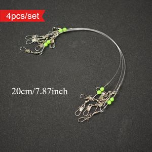 TEMU 4개 세트 20Cm 바다 낚시 보트 낚시 엉킴 방지 후크 라인 세트 문어 후크 미끼 리그 내마모성 나일론 라인 밸런스 미끼 리그