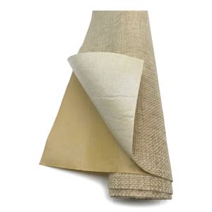 100% 순수 리넨 원단 자체 접착식 1개, 가정 장식, 벽 스티커, 식탁보, 수공예품, 창의적인 DIY 프로젝트 등에 적합, 천연 소재로 제작됨