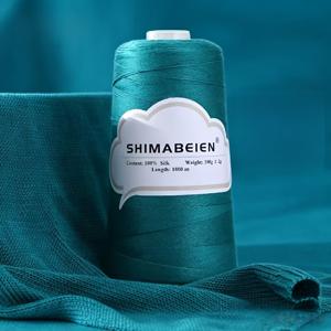 TEMU 300g, 1800m, 실크 대나무 숯 레이스 실, 조끼, 숄, 스웨터, 수공예용 뜨개질 및 코바늘 뜨개질, 봄 여름 레이스 실, 부드럽고 피부 친화적, 300g