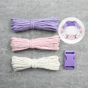 TEMU 1 세트 데이지 펫 칼라 땋기 키트, 마크라메 키트 폴리에스터 땋은 로프 (튜토리얼 포함), 초보자 친화적, 강아지 및 고양이 공용, 버클 포함 풀 옵션