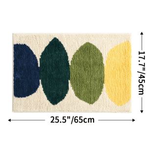 TEMU 욕실 러그 푹신한 매트 1개, 매우 부드럽고 흡수성 좋은 욕실 매트, 욕실 바닥, 세면대, 욕조, 샤워실용 미끄럼 방지 편안한 욕실 매트