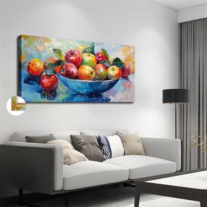 TEMU 그린 애플, 20X40인치/50X100cm, 회의실 및 극장 장식용 사진 프레임 포함, 경제적이고 내구성 있는 캔버스 유화, 풍부하고 고귀한