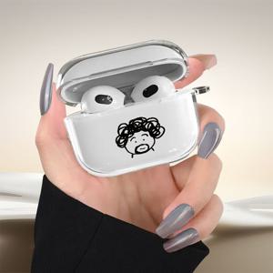 TEMU 귀여운 폭발적인 헤어 패턴 for AirPods 케이스, for AirPods 1/2/3/4/Pro/Pro2 호환, TPU 소재 가볍고 내구성 강한 애플 무선 이어폰 커버