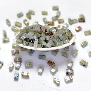 TEMU 100개 2.5×5mm HTL 유리 시드 비즈 키트, 주얼리 제작용 소형 비즈, 5g/0.17oz 작은 공예용 비즈, 팔찌 제작용, 10가지 색상 선택 가능